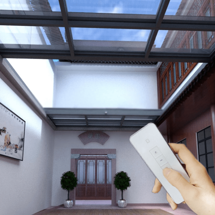Remote Control Double Glazed Electric Automatic Skylights Roof Window ...